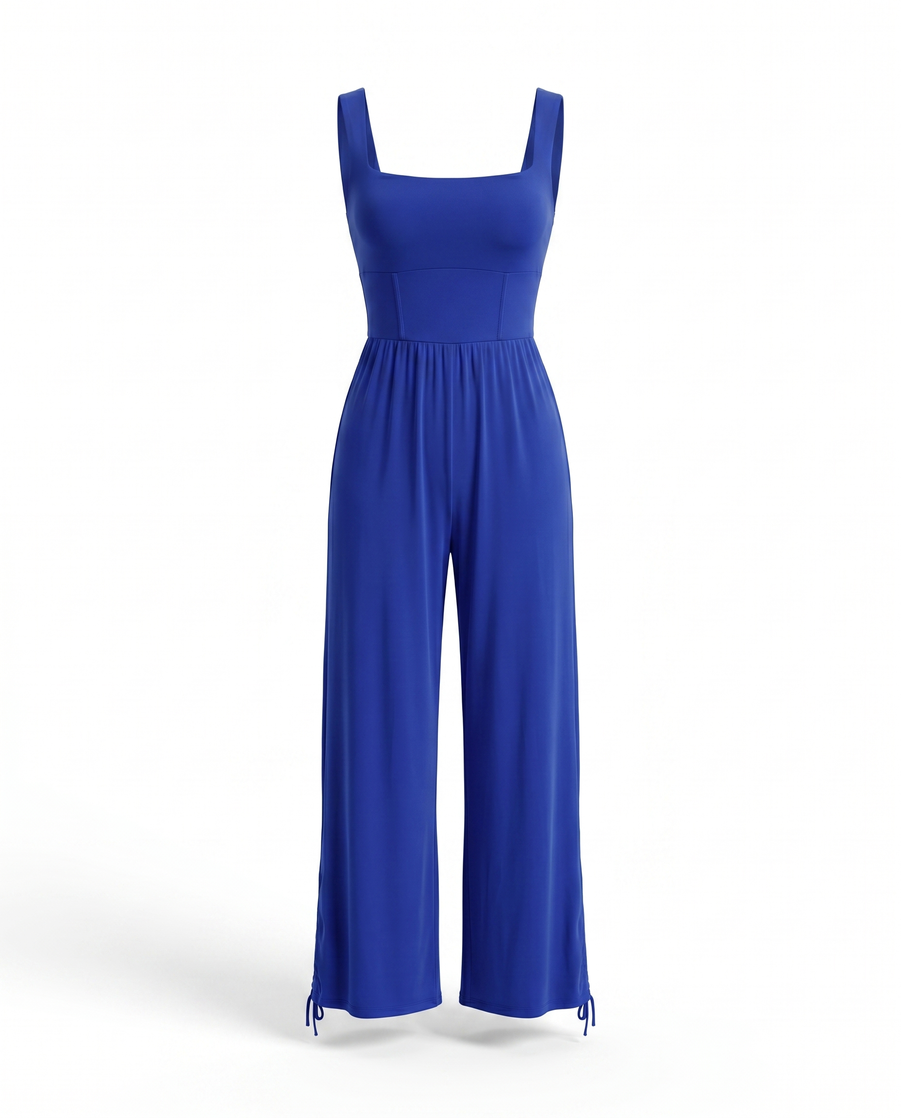 Square Neck Wide-Leg Jumpsuit, front product view