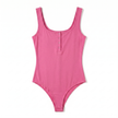 Seamless Modal Henley Bodysuit, front product view
